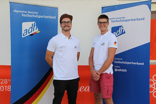 Moritz Korthals und Simon Kramm treten bei den EUC Rudern 2019 in Schweden im Zweier ohne Steuermann an.