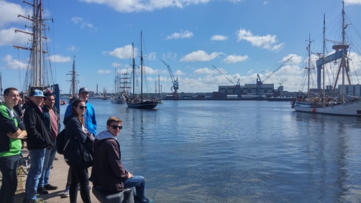 Das Team am Kieler Hafen